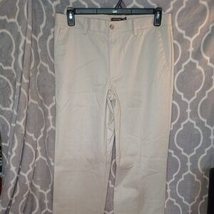 Dockers D2 Men's Beige Khaki Pants 34x34 Flat Front Classic Fit